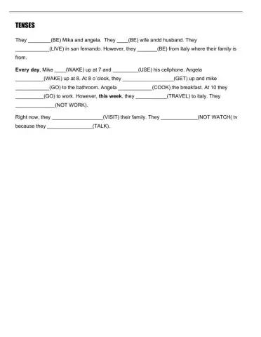 Present simple vs continuos