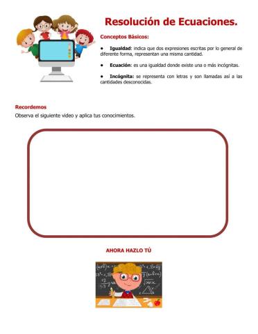 Ecuaciones Basicas Grado Quinto