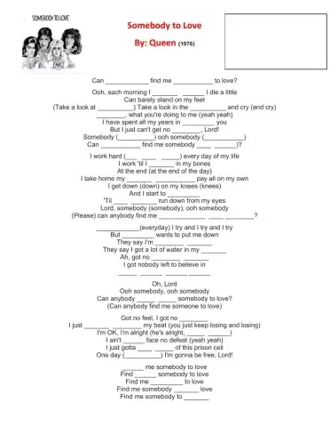 Somebody to Love - by Queen