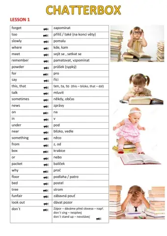 Yellow Chatterbox lesson 1