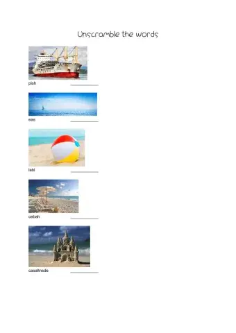 Short test Module 6 Lesson 2