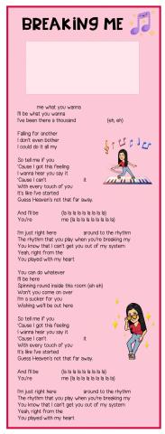 SONG - Breaking me