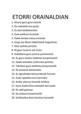 ETORRI 1 ORAINALDIAN