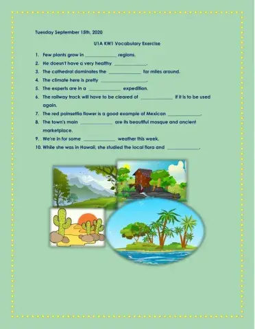 U1A KW1 What makes your region unique?