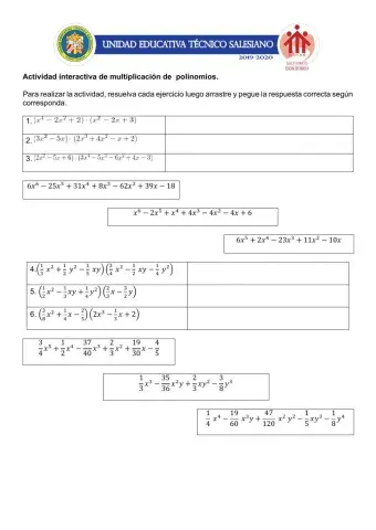 Multiplicación de polinomios