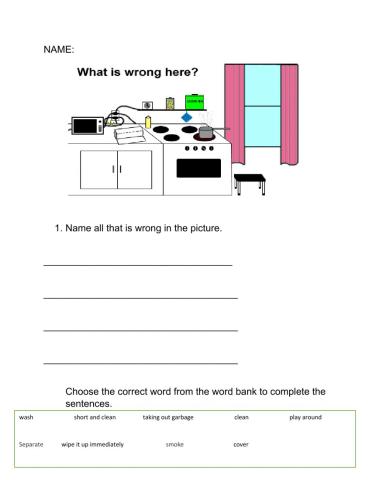 Practicing proper hygiene in the kitchen