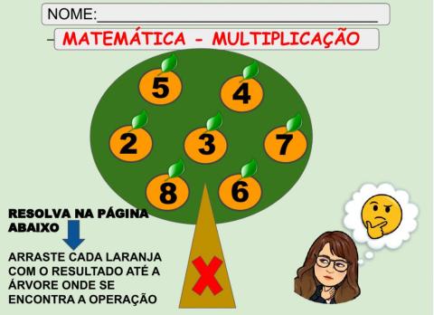 Matemática - multiplicação
