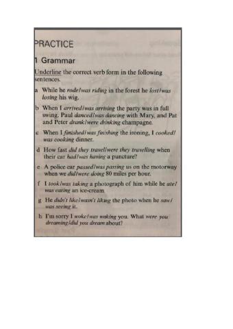 Past Simple and Continuos