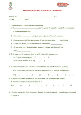 Experimentos aleatorios