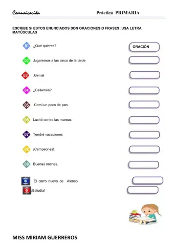 Oraciones y frases