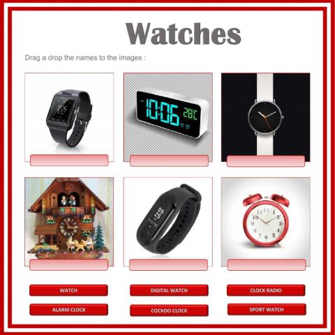 Vocabulary: Watches
