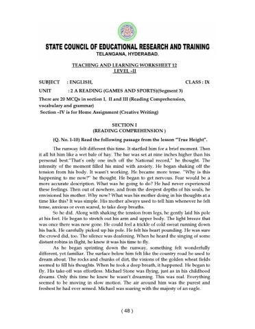 9 class level 2 worksheet 12