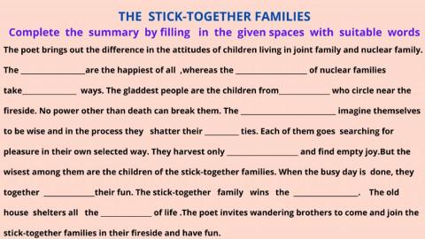The  stick  together  families