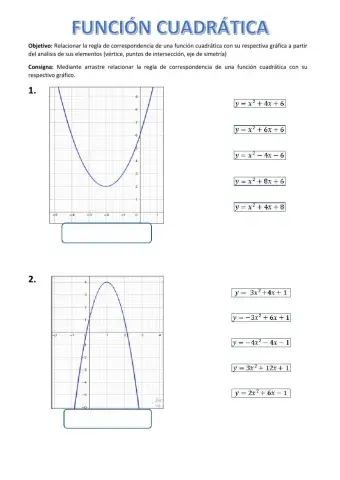 Funciones cuadráticas