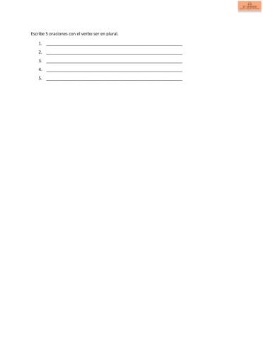 Verbo ser en plural