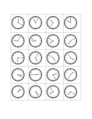 Clock practice - Oral