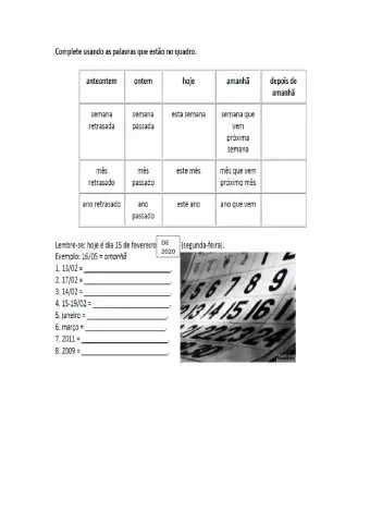 ADVÉRBIO DE TEMPO  e MESES DO ANO