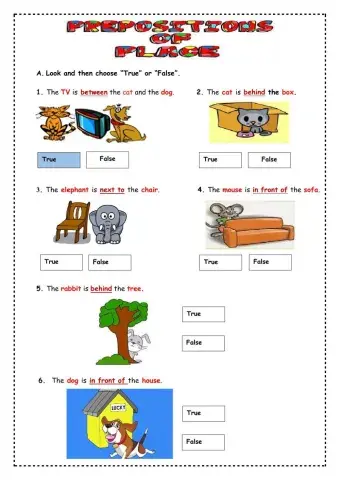 Prepositions (place)