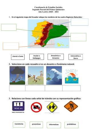 Cuestionario Estudios Sociales