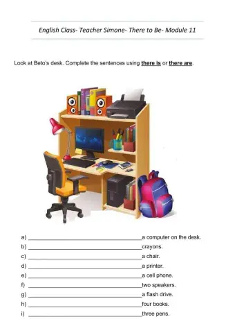 There to be - 6th graders Brazil