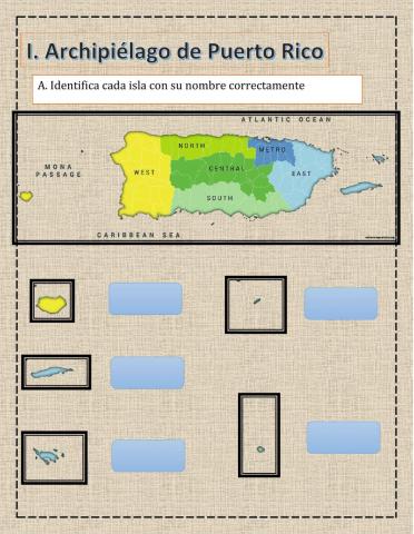 Identifica Islas del Archipiélago puertorriqueño