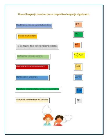 Unir lenguaje natural con lenguaje algebraico