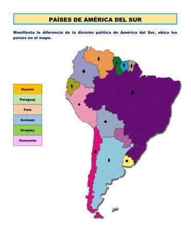 Ficha países de america del sur