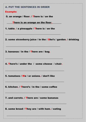 Put the questions in order. Number the pictures