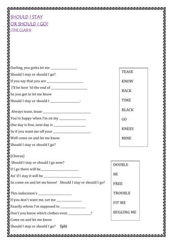 Should I stay or should I go