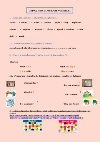 Things in my classroom