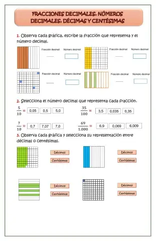 Fracciones decimales