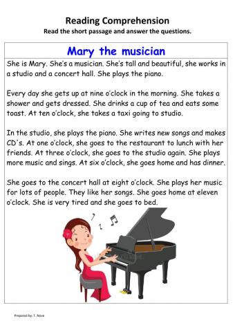 Reading comprehension