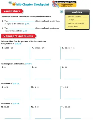 Go Math G6 Mid Ch Check