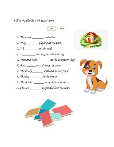 The use of was and were