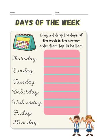 Days of the week
