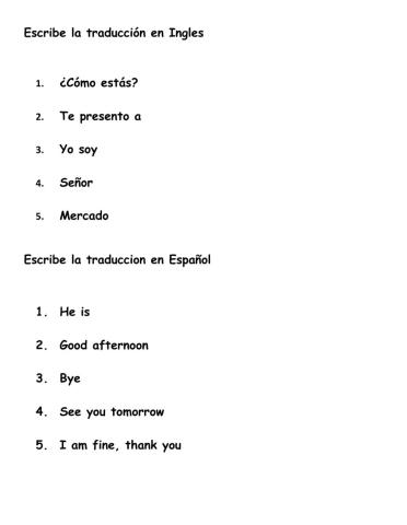 Examen 3.vocabualrio saludos y despedidas