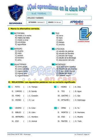 Practica de etimologias