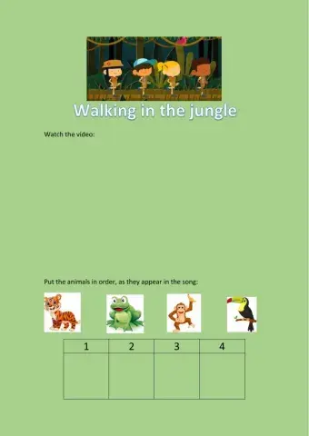 Walking in the jungle