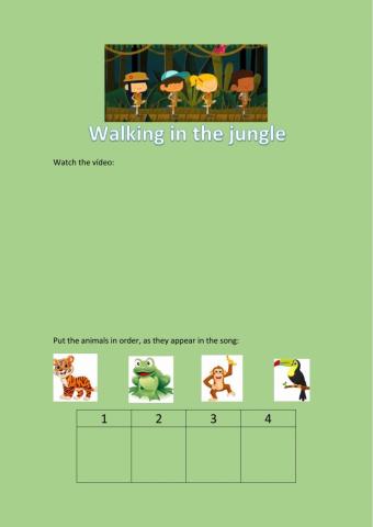 Walking in the jungle