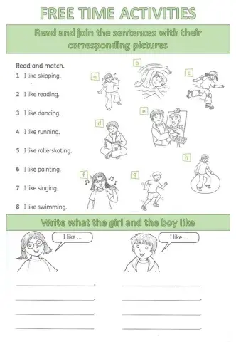 Free Time activities and sports