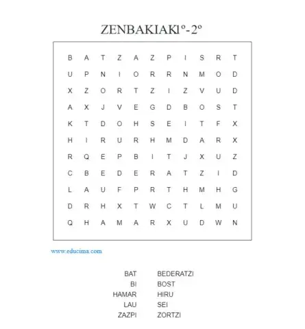 Zenbakien hizki sopa