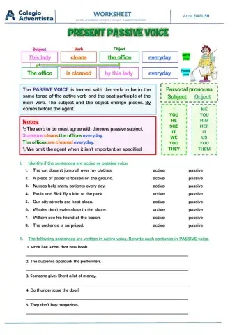 Present passive voice