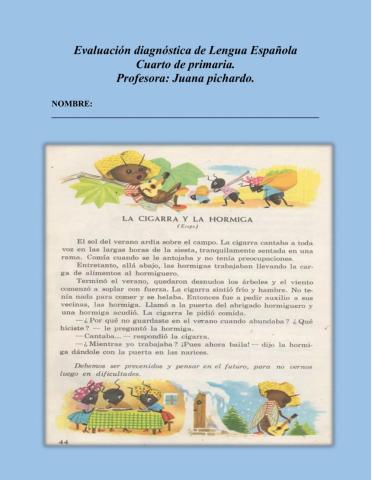 Prueba de diagnostica