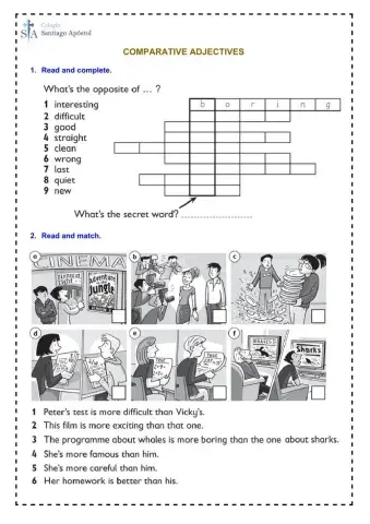 Comparative adjectives