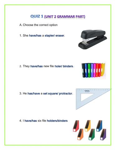 Cafeteria vocabulary