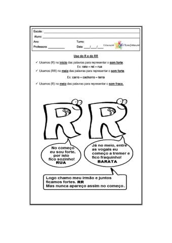 Ortografia r rr