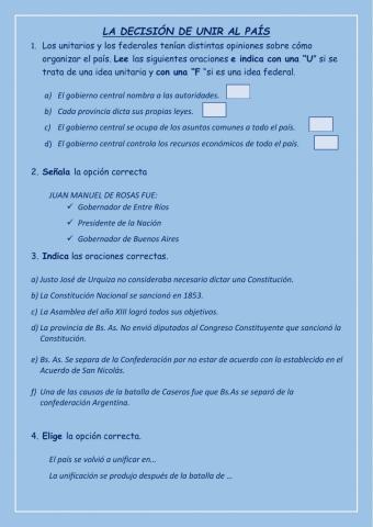 La unificación del país