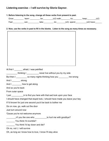 Listenig I will survive