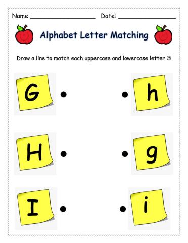 Letter Matching (GHI)