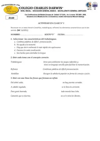 Retahílas, trabalenguas, refranes